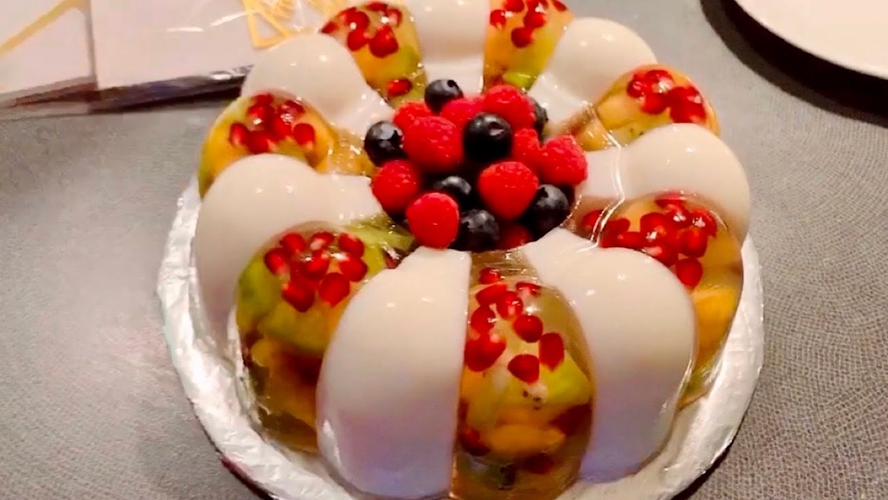 bánh sinh nhật rau câu trái cây