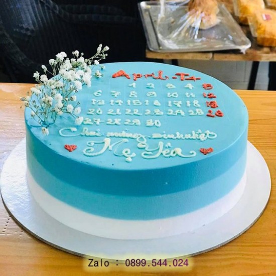 bánh sinh nhật xanh dương