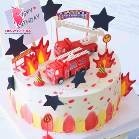 bánh sinh nhật xe cứu hỏa
