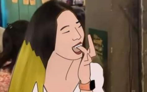 ăn vụng bánh kem sinh nhật