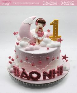 bánh kem sinh nhật bé gái 1 tuổi