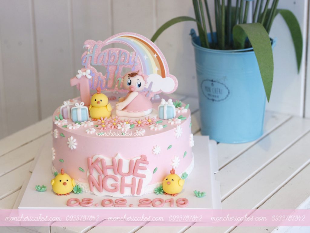 bánh kem sinh nhật dễ thương cho bé gái