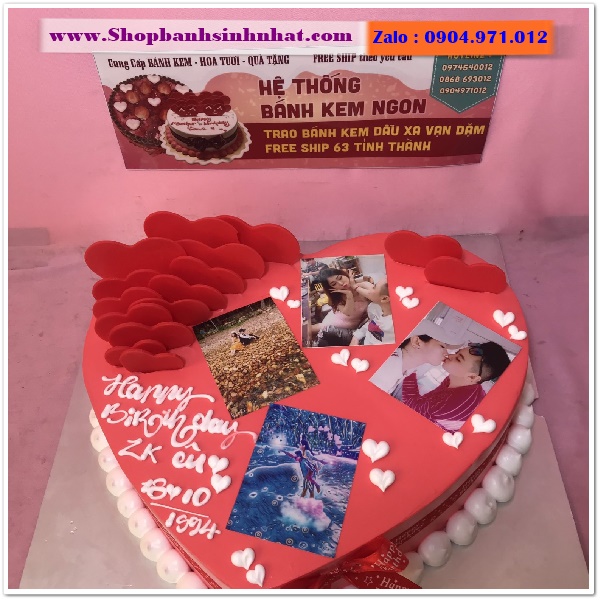 bánh kem sinh nhật in ảnh