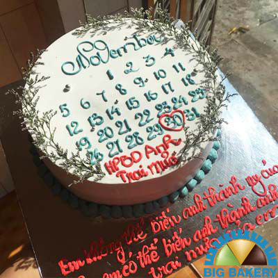 bánh kem sinh nhật lịch