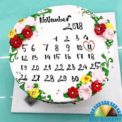 bánh kem sinh nhật lịch