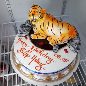 Bánh kem hình con hổ dễ thương