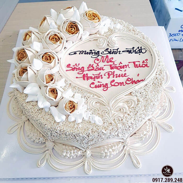 bánh kem sinh nhật mẹ yêu