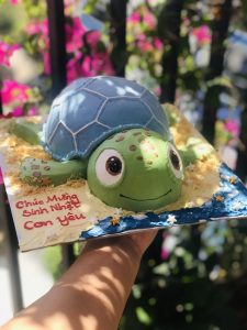 Bánh sinh nhật hình con Rùa 3D